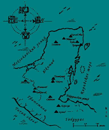 Карта территории Майа